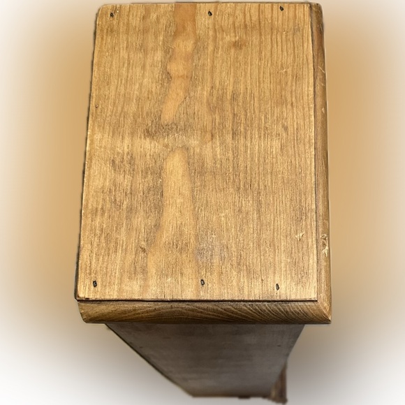 VTG CD GAME MEDIA ACCESSORY HOLDER WOODEN CABINET 5 CUBBY SHELF SHELVES 30 3/4” - Picture 15 of 15